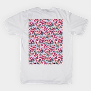 Roses brush strokes pink T-Shirt